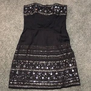 NWT French Connection Black Sequin Sz 6 Dress!